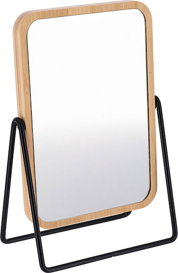 Oglindă De Baie Mărire X2 Bamboo Cu Bază Metalică