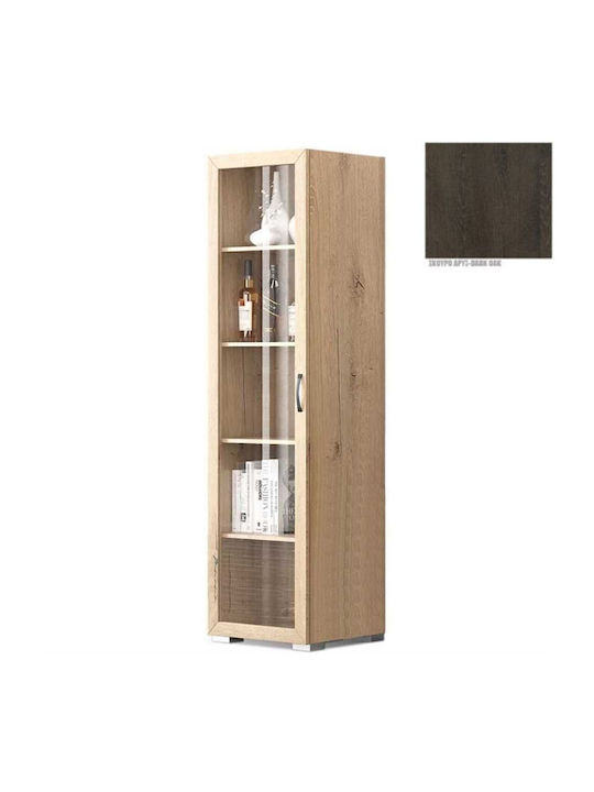 N30 Bodenstehende Wohnzimmer-Vitrine aus Spanpl...