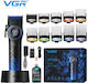 VGR Professional Rechargeable Hair Clipper Blue...