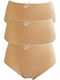Βαμβακερά Дамско Слип 3Pack Beige