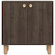 Hanah Home Ντουλάπι Μπάνιου 72x36x73cm Καρυδί