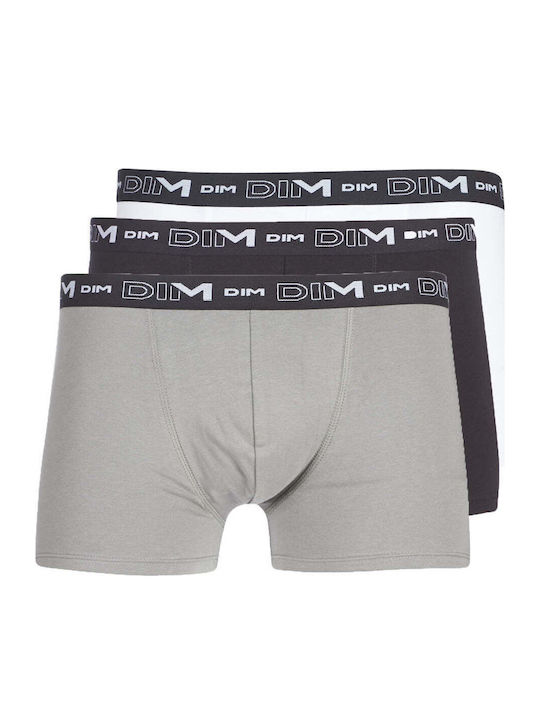 Dim Herren Boxershorts White Grey Black 3Packung