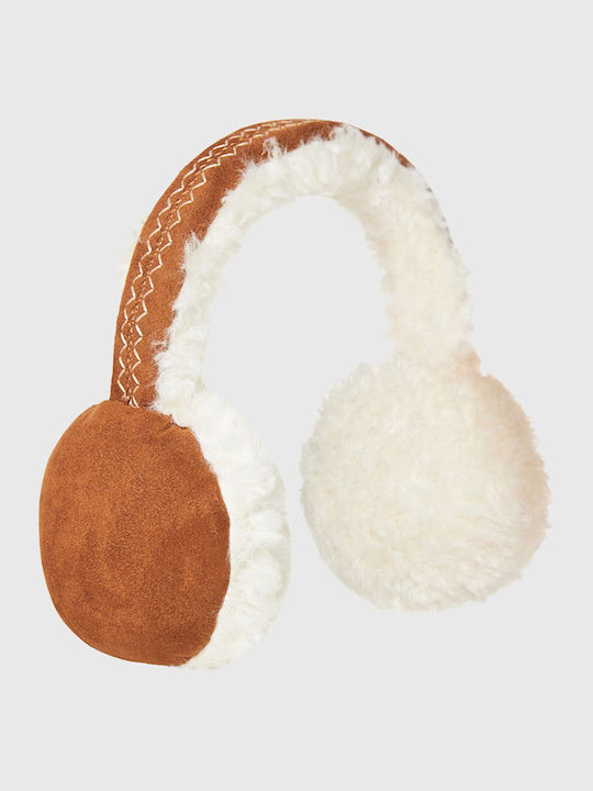 Γυναικείο Earmuff Πλεκτό σε Καφέ χρώμα