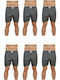 Ανδρικά Μποξεράκια Ανθρακί 6Pack