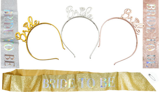 Bride To Be Bändchen und Haarnadeln Set 0621586 Gold