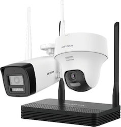 Hikvision Σύστημα Παρακολούθησης 2 Ασύρματων Καμερών IP 3MP Hikvision Σύστημα Παρακολούθησης 2 Ασύρματων Καμερών IP 3MP