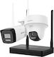 Hikvision Система за наблюдение 2 Камери Безжични Камери IP 3MP с Записващо устройство