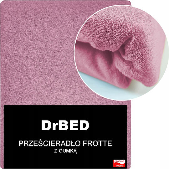 Drbed Protective Cover King Size with Skirt Pink 180x200cm