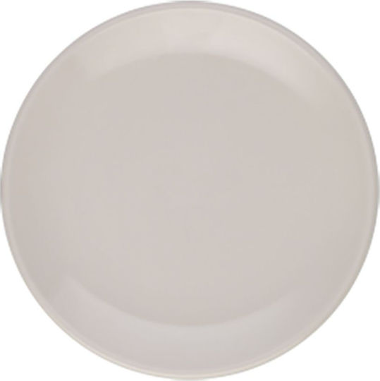 Fine Plate Shallow made of Porcelain White with Diameter 25cm 6pcs