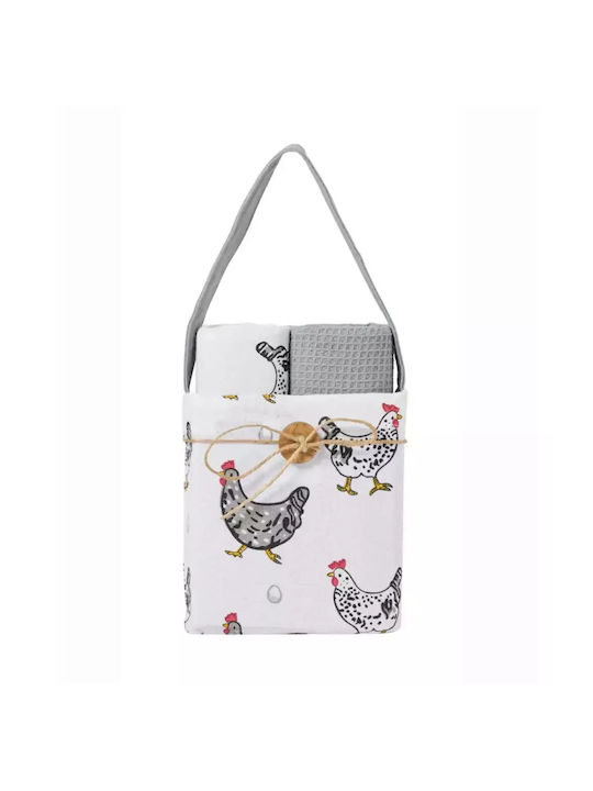 Kentia Loft Toala Towel from 100% Cotton in Whi...