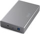 Digitus Θήκη για Σκληρό Δίσκο 3.5" SATA III με σύνδεση Serial / USB 3.0 σε Γκρι χρώμα