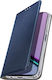 Avizar Folio Case Realme Note 60 Card Holder Video Stand Function Dark Blue