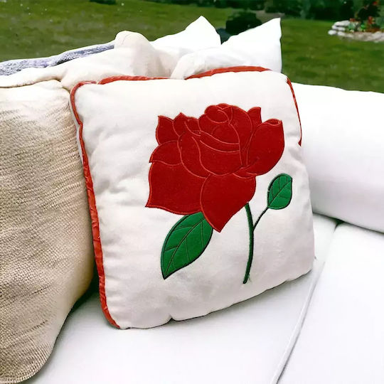 Chippo Възглавница White/red 40x40см