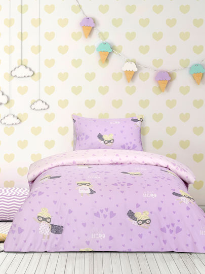Kocoon Single Set with Elastic Band Lilac 100x200cm Kocoon Single Set with Elastic Band Lilac 100x200cm