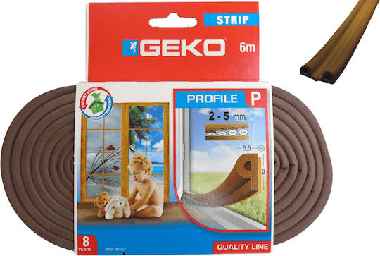 Geko Αεροστόπ Πόρτας σε Καφέ Χρώμα
