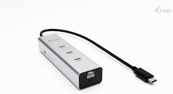 i-tec Metal USB Hub 5 Θυρών (USB-C) C31HUBMETAL8KPDPRO i-tec Metal USB Hub 5 Θυρών (USB-C) C31HUBMETAL8KPDPRO
