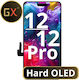 Screen Gx Hard with Touch Mechanism for iPhone 12, iPhone 12 Pro (Black)