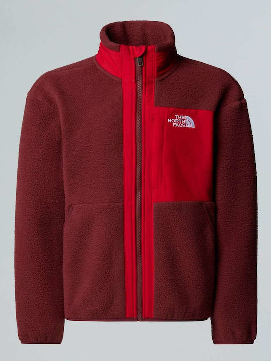 Kids Sweatshirt Cardigan Burgundy