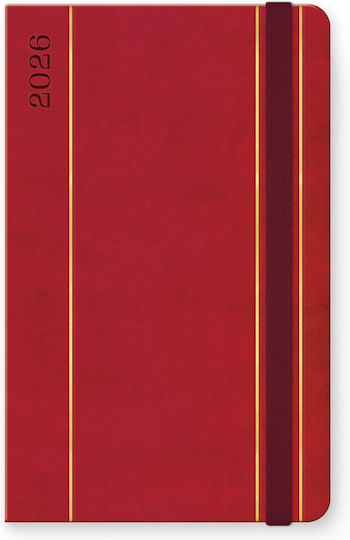 Unipap Tägliches Tagebuch Nardo 2026 13x21 Rot 626-4713-81