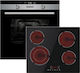 Davoline BIO 1070 IX + OBVZ800 Φούρνος άνω Πάγκου 70lt Π59.5εκ. Inox