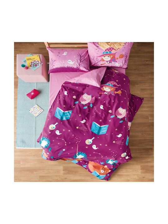 Kentia Kids Duvet Single Hans Purple-pink 160x240cm