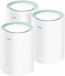 Cudy M1500 v1 Mesh Wi‑Fi Τριπλό Kit