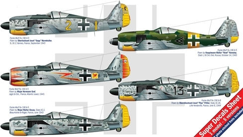 Italeri 1:48 Focke Wulf Fw 190 Α "German Aces"