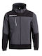Stenso Rune Work Jacket Softshell with Fleece Lining and with Hood Gray