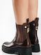 Damen-Stiefeletten Gold