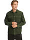 Дълъг Ръкав Рипсено Кадифе Overshirt Зелен