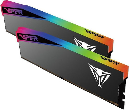 Patriot Viper RGB Elite 5 Ultra DDR5 32GB RAM with 2x16GB Modules and Speed 6000 for Desktop