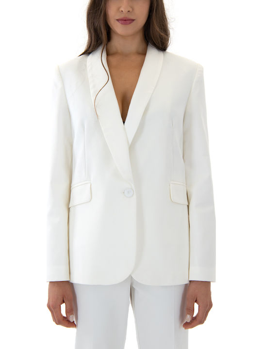 MY T Γυναικείο Σακάκι Λευκο (white)