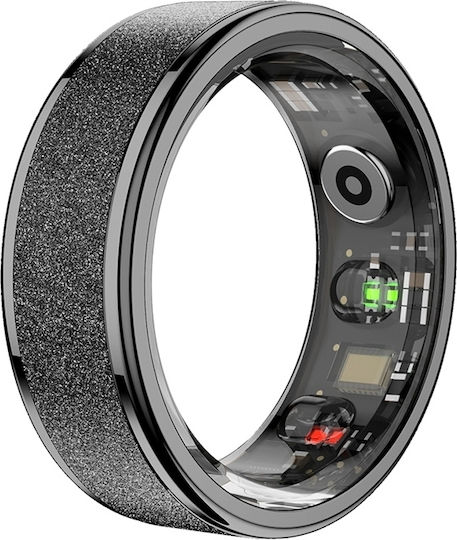Colmi R10 Smart Ring 20.8mm Wasserdicht mit Pulsmesser Schwarz