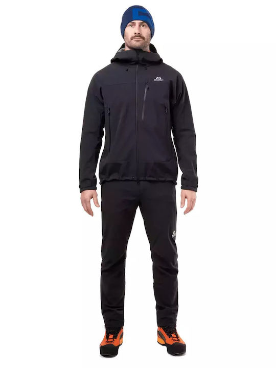 Χειμωνιάτικο Μπουφάν Softshell Αδιάβροχο και Αντιανεμικό Μαύρο