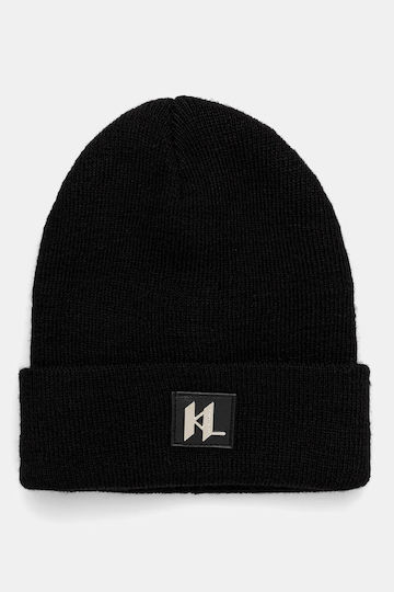 Beanie Unisex Beanie Gestrickt in Schwarz Farbe