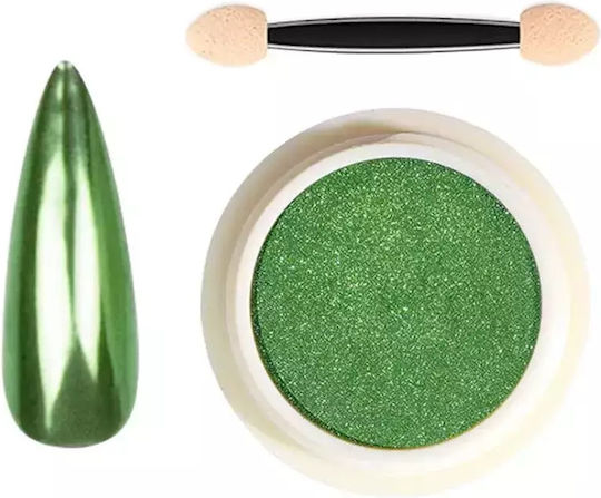 Vicky Nail Pigment Pudră Verde Pentru Unghii Efect Oglindă 8gr