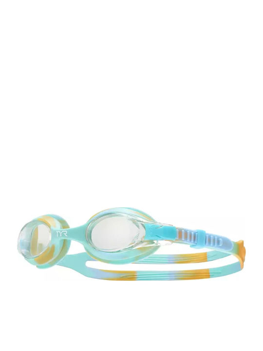 Tyr Swimple Tie Swimming Goggles Kids Turquoise
