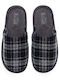Men's Printed Slippers Black