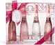 IDC Institute Scented Bath Rose Σετ Περιποίησης για Καθαρισμό Σώματος 4τμχ