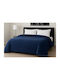 Le Blanc Комбинирано одеяло Кингсайз 260x240бр Rib Navy 700 г/м²Gsm