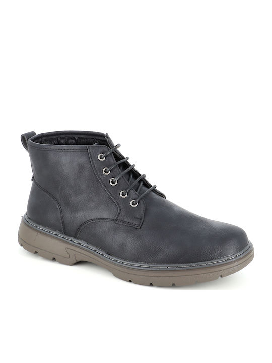 Adidași Tip Botine Pentru Bărbați Negri 249/22517_NEGRU