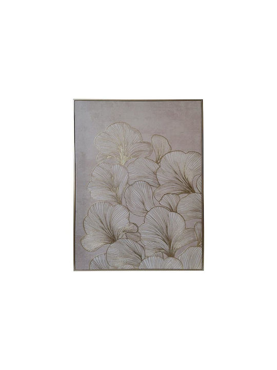 Canvas Painting Plastic Frame Fylliana Fl252455 Gold-White-Beige 50x3x70cm 147-126-095