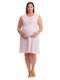 VIolet Nightgown Maternity & Nursing Pink