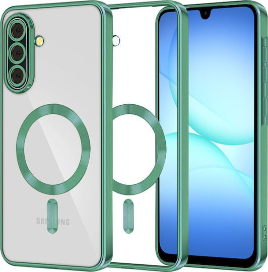 Techsuit Luxury Crystal Umschlag Rückseite Silikon Grün (Galaxy A17Oppo A17)