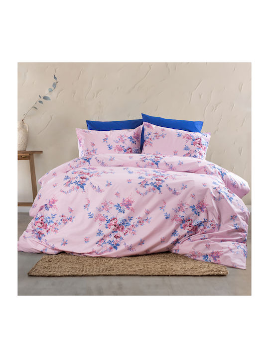 Palatex Duvet Cover Set Single with Pillowcase 160x240 Joy Pink