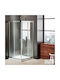 Axis Corner Entry Cabinet Duș cu Glisare Ușă 100x100x195cm Chrome