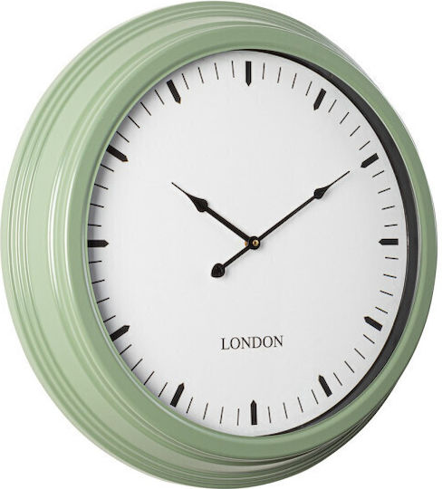 Bizzotto Mathias Wall Clock Metallic Green 58.5x8.7cm