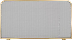 Zogometal Metallic Fireplace Screen with Panels 80x50cm Gold