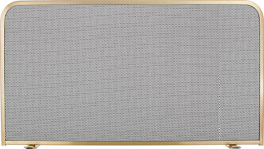 Zogometal Ecran de protecție pentru șemineu din metal 80x50cm Auriu