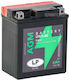 LP Batteries Motorradbatterie YTX7L-BS mit Kapazität 6Ah
